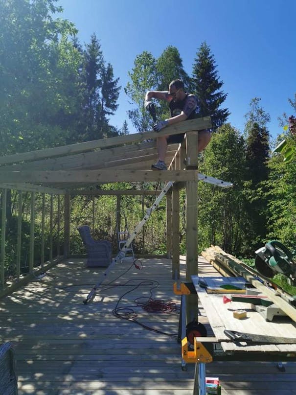 Overdækning til terrassen Overdækning til terrassen